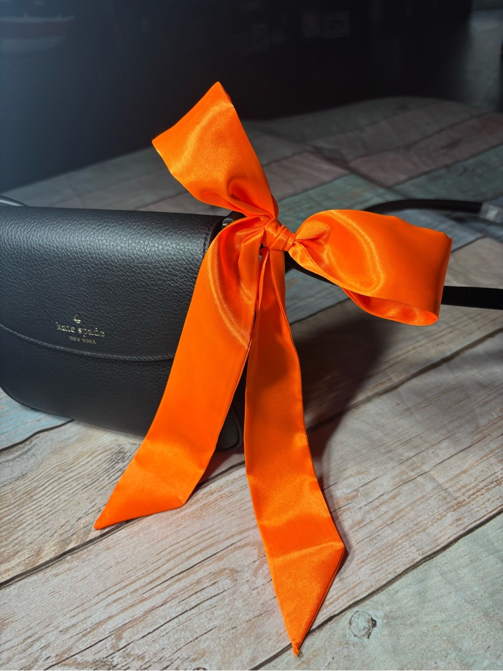 New Vibrant Orange Satin Scarf Tie Twilly Purse Bag 1.5” x 40”